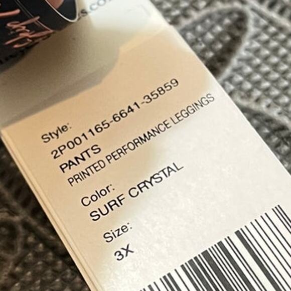 Vineyard Vines Skip Monday Surf Crystal Printed Performance Leggings 3X NWT - Picture 4 of 8
